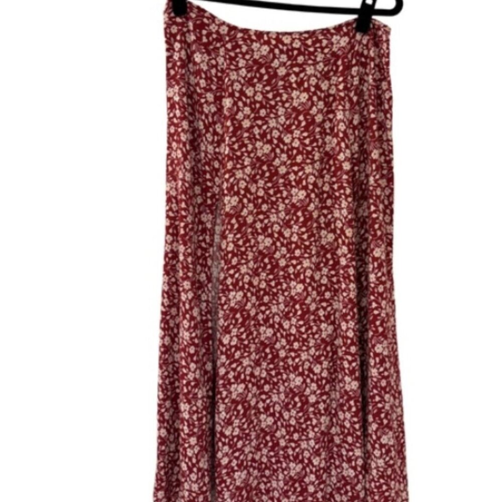 Reformation Floral Skirt w/Slit